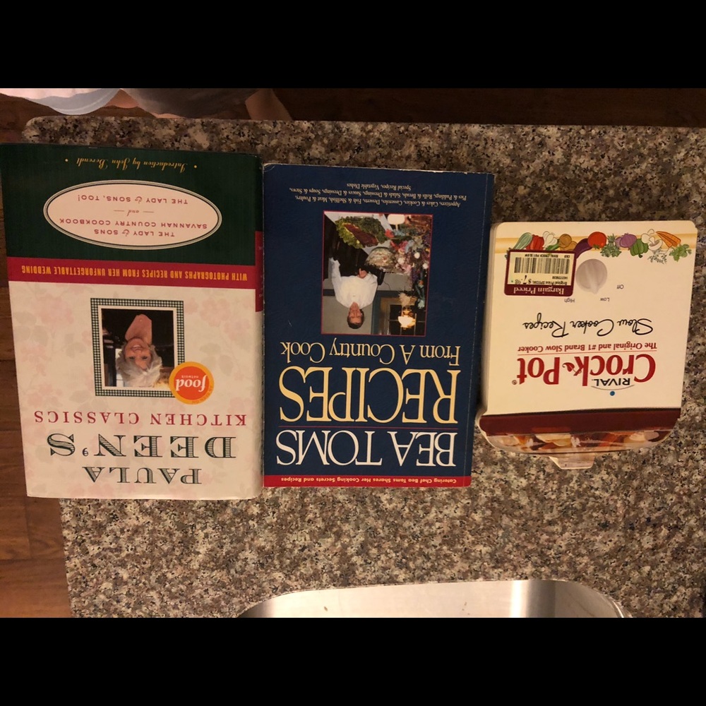 Three cookbooks